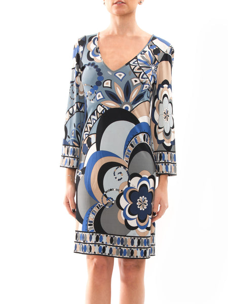 Emilio Pucci Blue Silk Dress