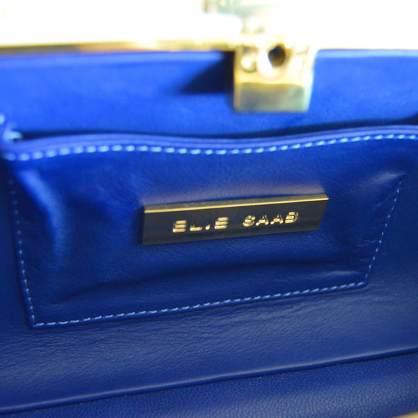 Elie Saab Blue Clutch