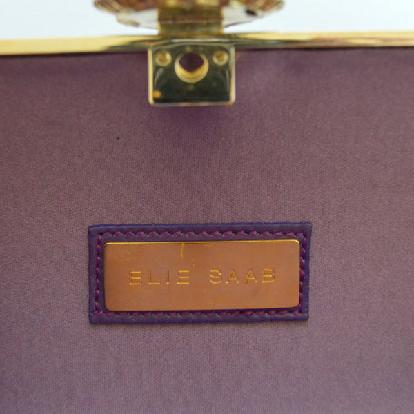 Elie Saab Purple Clutch