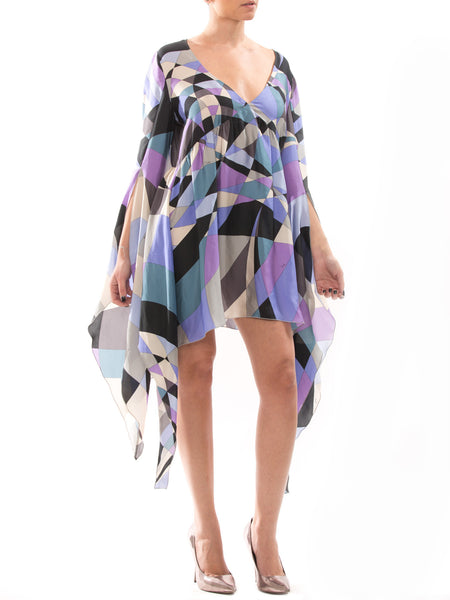 Emilio Pucci Purple Silk Dress