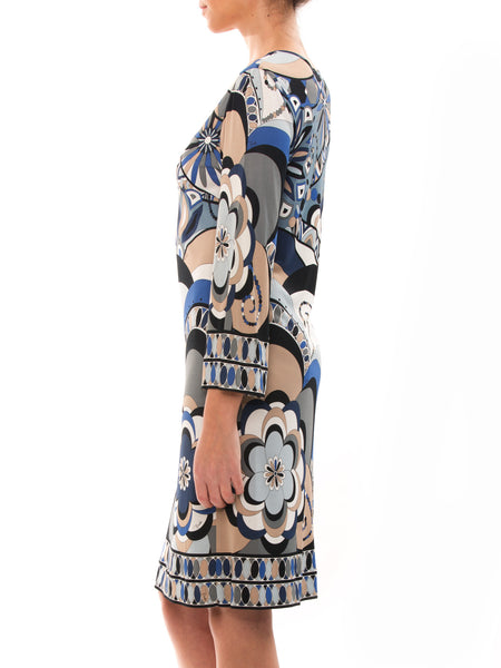 Emilio Pucci Blue Silk Dress