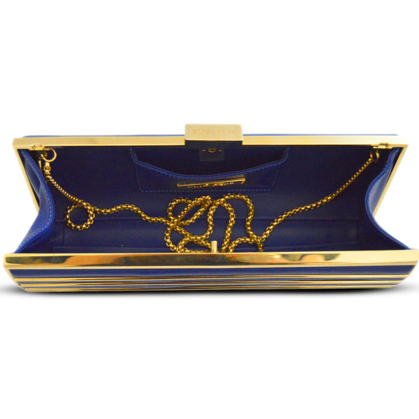 Elie Saab Blue Clutch